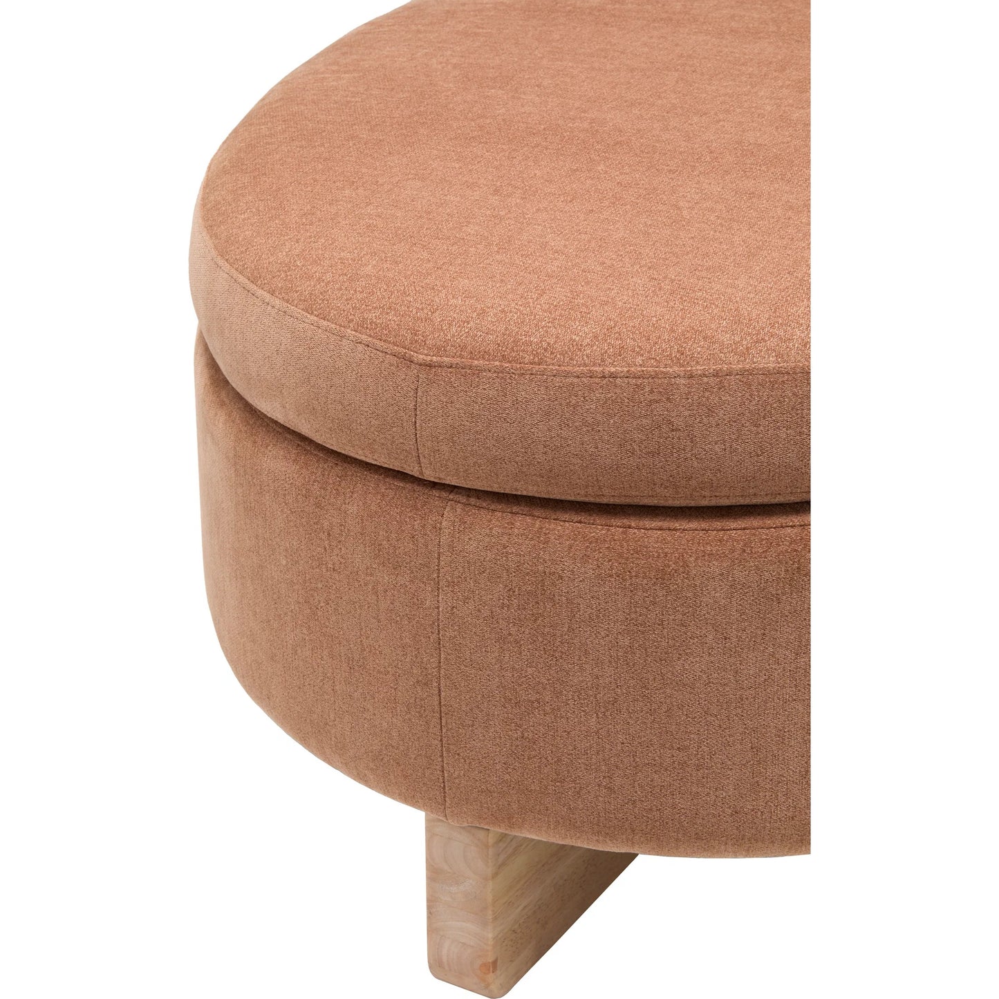 005 SI-2244527 | Closeup | Corson Ottoman 541095 by Surya in painted. Made from polyester, rubber wood, polyester wrapped foam, polyfill in a modern style.