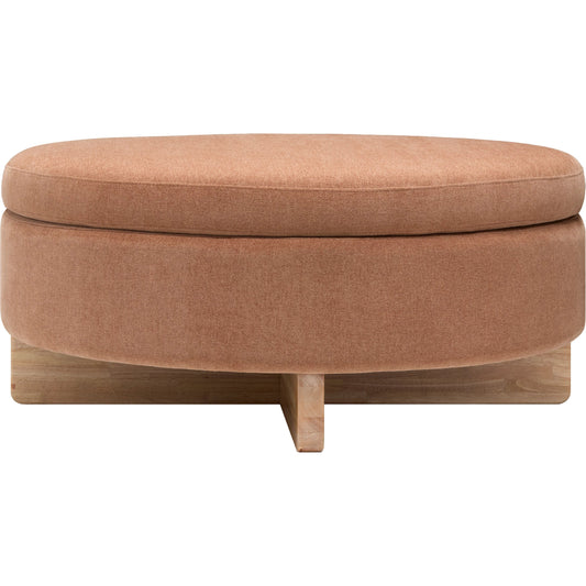 Corson Ottoman 541095 by Surya in painted. Made from polyester, rubber wood, polyester wrapped foam, polyfill in a unique style.