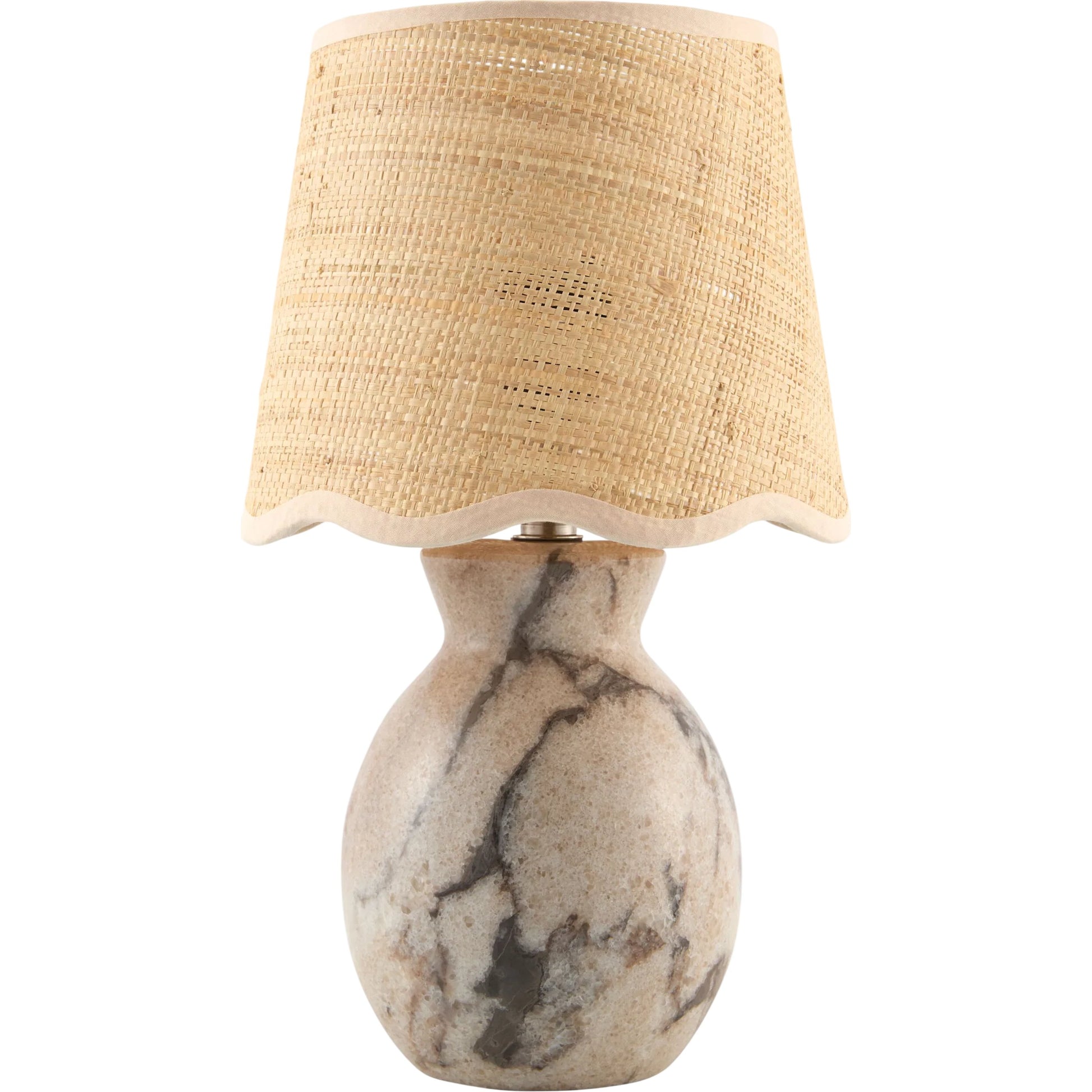 Cerava Accent Table Lamp by Livabliss in natural. Made from marble, linen, polyester in a unique style.