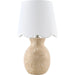 Cerava Accent Table Lamp by Livabliss in natural. Made from linen, polyester in a unique style.