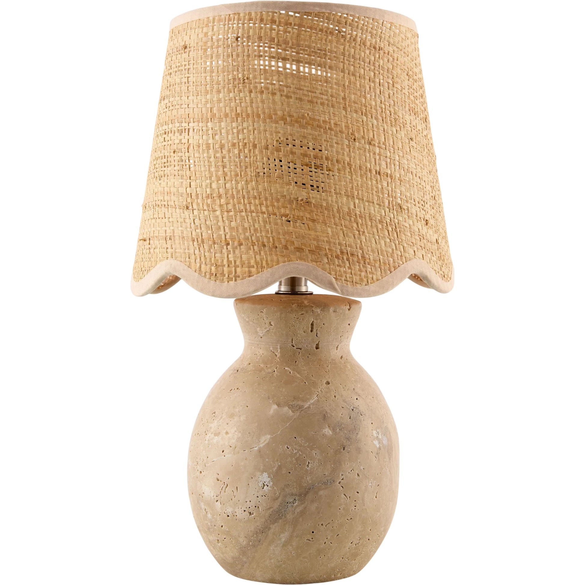 Cerava Accent Table Lamp by Livabliss in natural. Made from linen, polyester in a unique style.