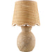 Cerava Accent Table Lamp by Livabliss in natural. Made from linen, polyester in a unique style.