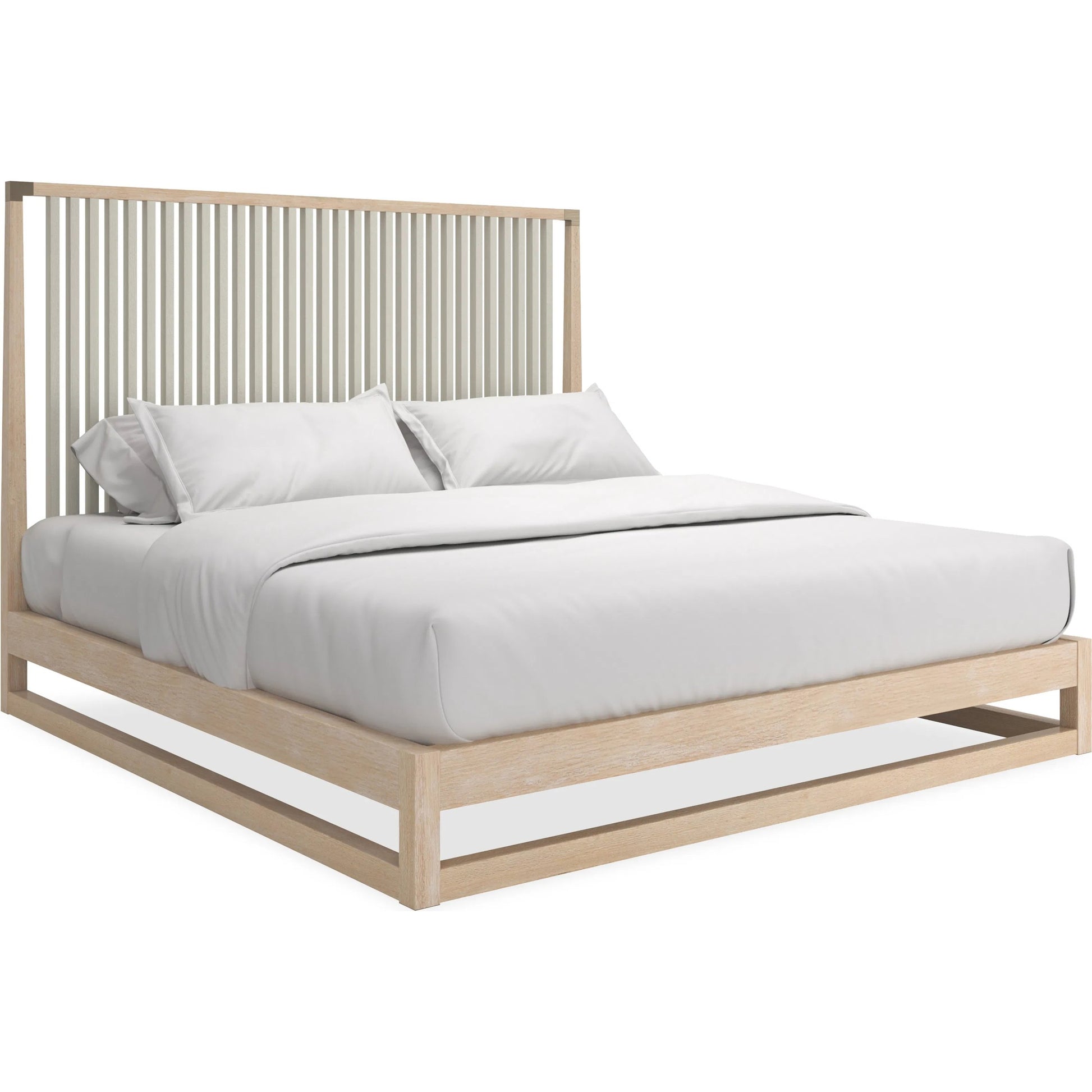 Pinstripe Slatted Bed by Caracole. Made from unique in a transitional style.