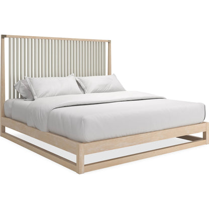 Pinstripe Slatted Bed by Caracole. Made from unique in a transitional style.