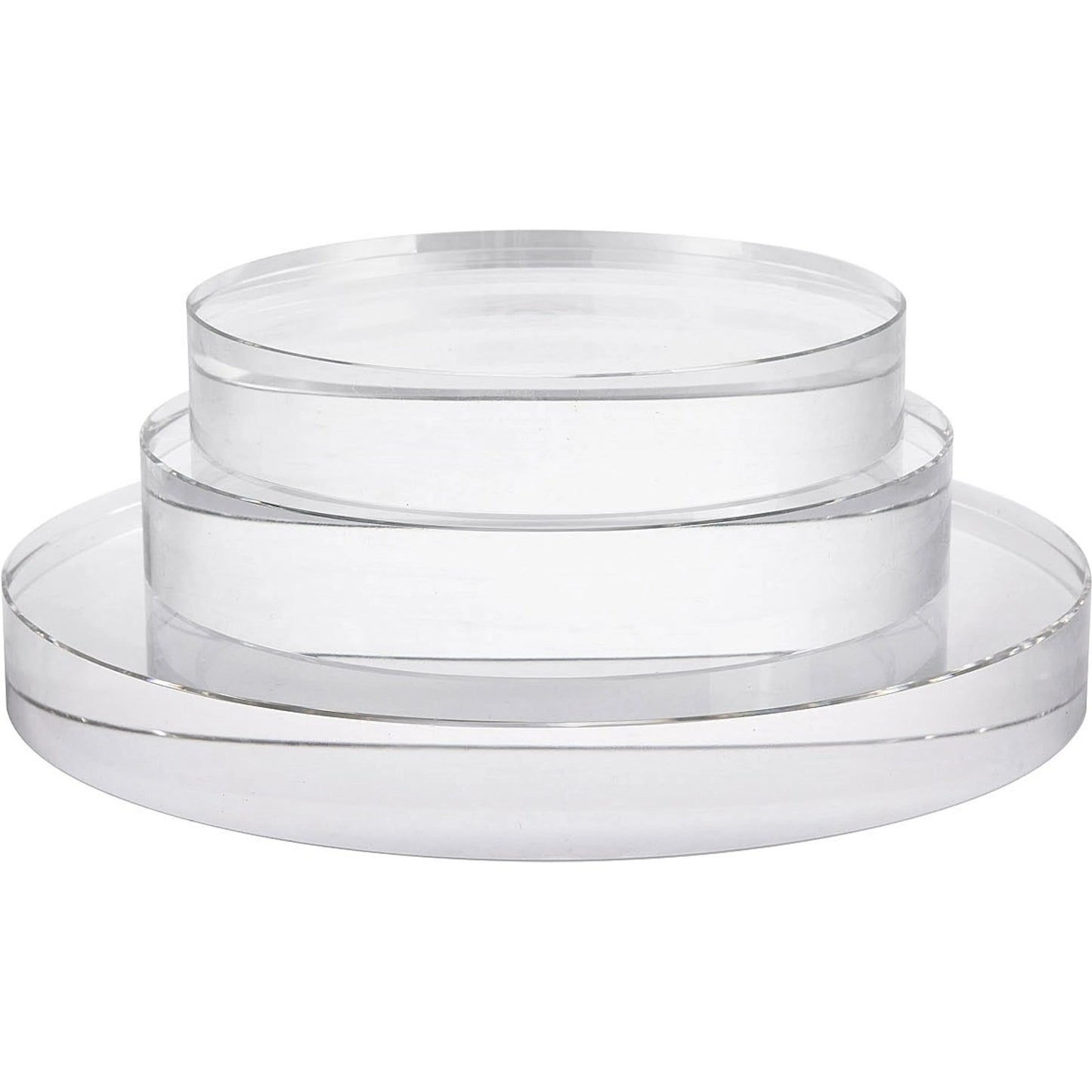 001 SI-2019261 | Primary Silo | Round Crystal Bases by Couture Lamps in clear optic crystal. Made from optic crystal in a transitional style.