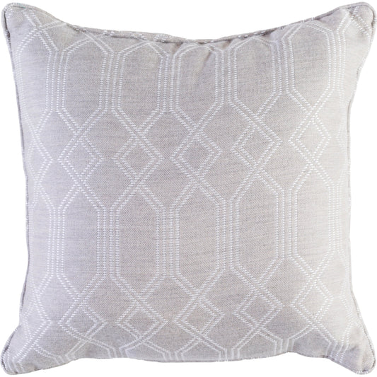 Crissy Pillow - 33630 by Surya in light gray, ivory. Made from front: 100% acrylic, back: 100% acrylic, fill: polyester, polyfill in a modern style.