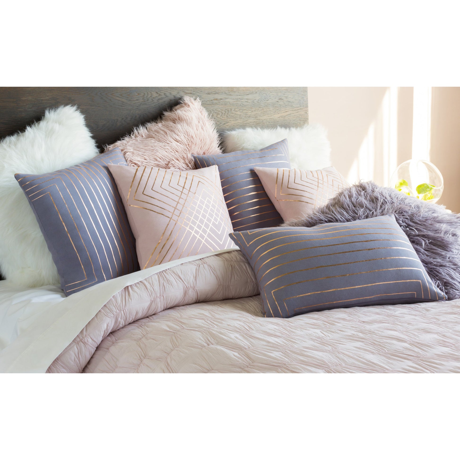 Crescent Pillow - 17085 by Surya. Made from 100% cotton in a modern style.