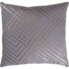 Medium Gray, Gold / Down Feather / 13 x 19 x 4
