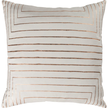 Crescent Pillow - 23760 by Surya. Made from front: 100% cotton, back: 100% cotton in a modern style.
