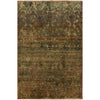 Light Brown, Medium Gray, Seafoam, Aqua, Dusty Pink, Wheat / 2' x 3'