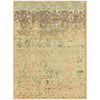 Light Brown, Medium Gray, Seafoam, Aqua, Dusty Pink, Wheat / 2' x 3'