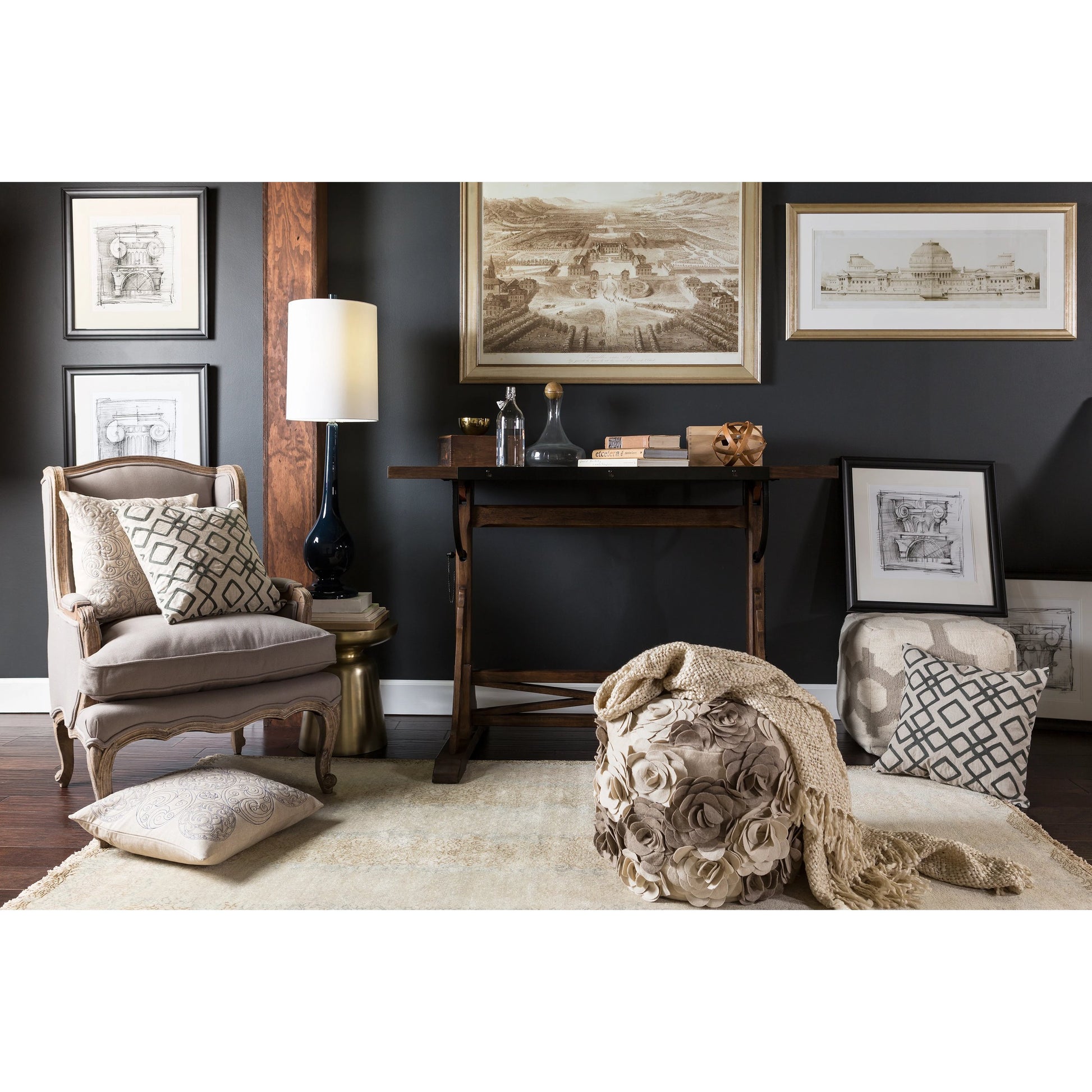 Cheshire Rug - 12651 by Surya in cream, medium gray. Made from 100% new zealand wool in a unique style.