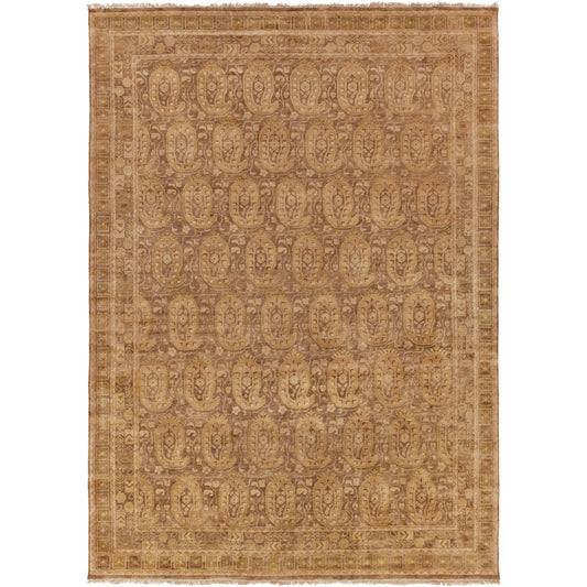 Cheshire Rug - 12834 by Surya in dark brown, tan, olive. Made from 100% new zealand wool in a unique style.