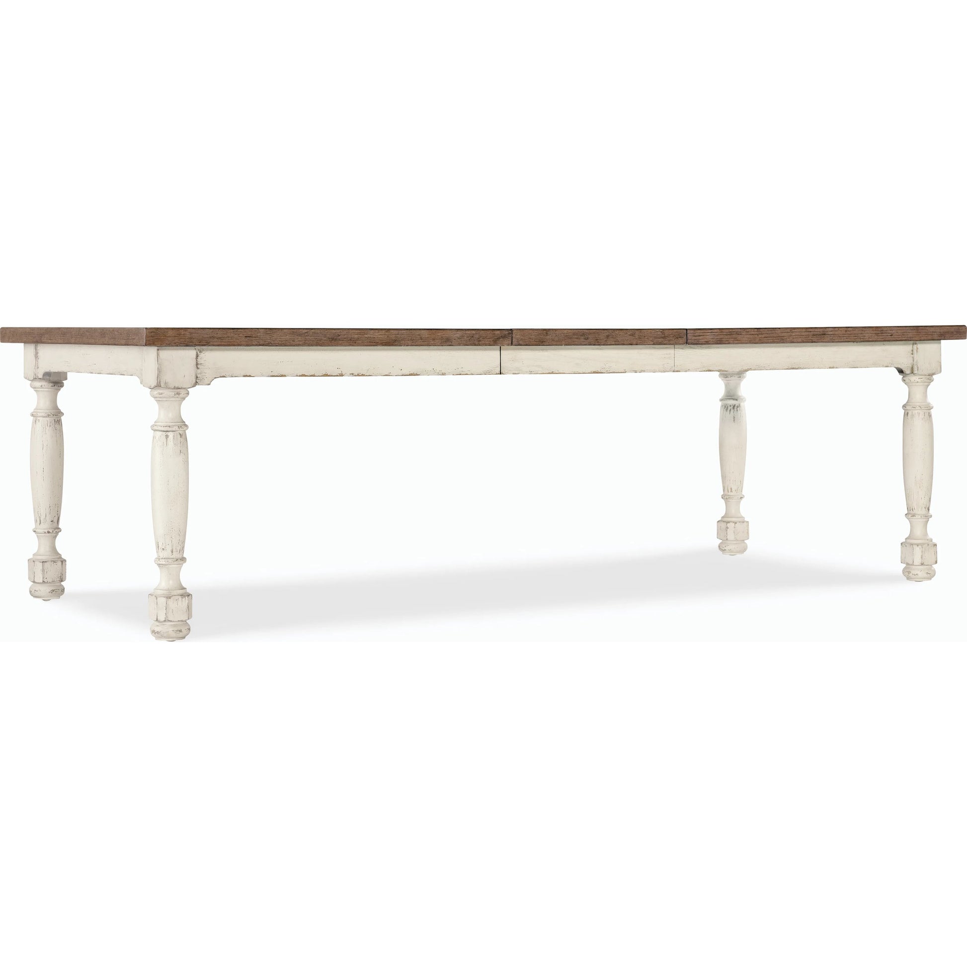 Americana Leg Dining Table by Hooker Furniture. Made from oak veneers with solid-wood edge top in a modern style.