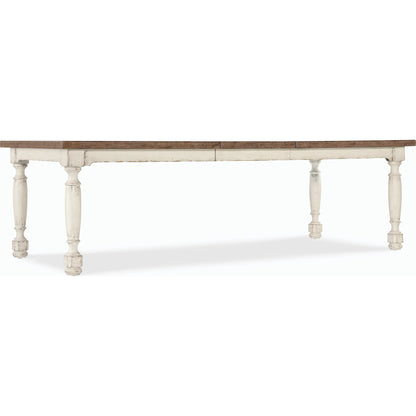 Americana Leg Dining Table by Hooker Furniture. Made from oak veneers with solid-wood edge top in a modern style.