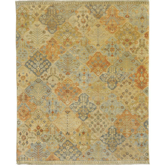 CSL-6008 Rug by Surya in burnt orange, wheat, mustard, olive, deep teal. Made from 100% new zealand wool in a unique style.