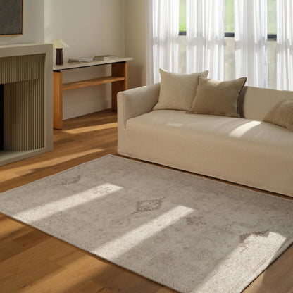 Casen CSN04 Rug by Jaipur Living in beige, taupe. Made from 100% pet yarn in a unique style.