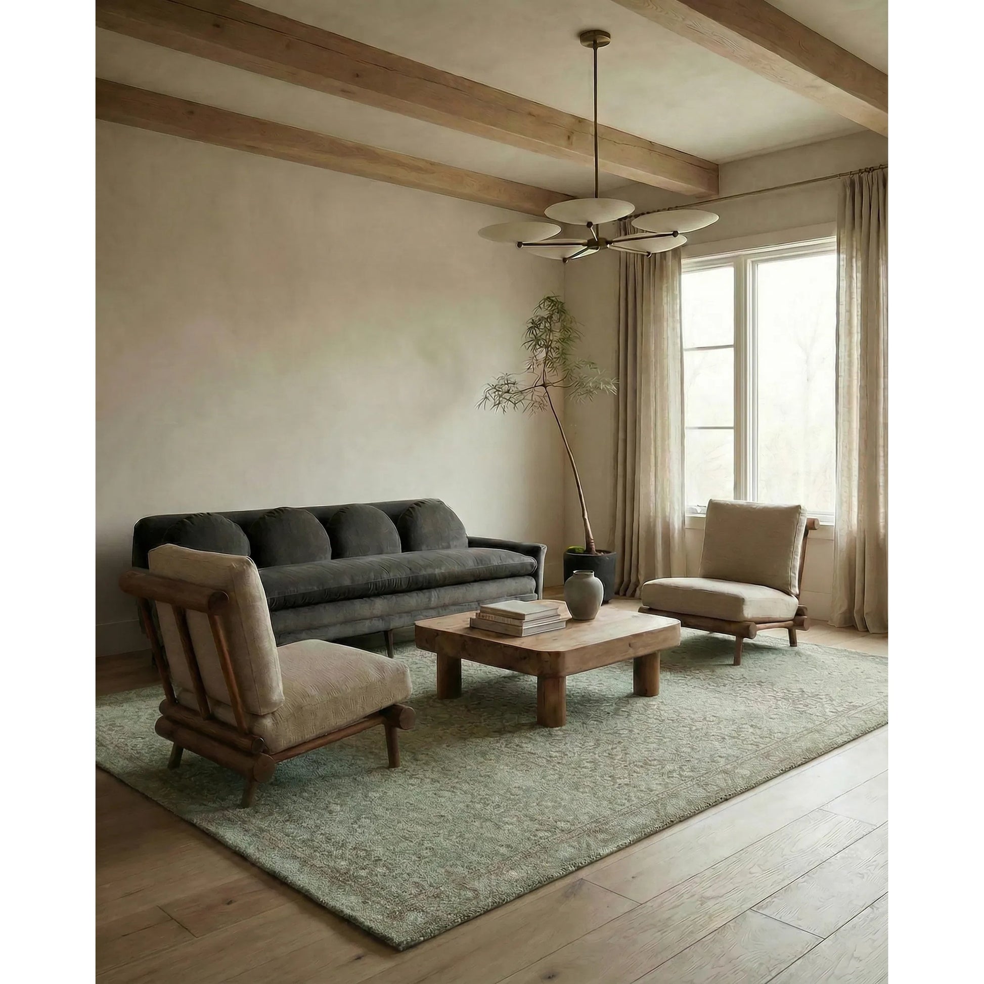 Casen CSN08 Rug by Jaipur Living in green. Made from 100% pet yarn in a unique style.