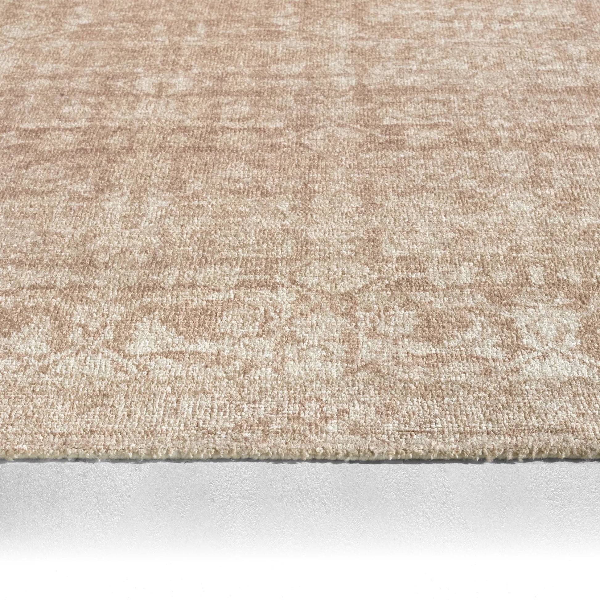 Casen CSN09 Rug by Jaipur Living in tan, beige, pink. Made from 100% pet yarn in a unique style.