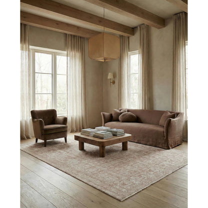 Casen CSN09 Rug by Jaipur Living in tan, beige, pink. Made from 100% pet yarn in a unique style.