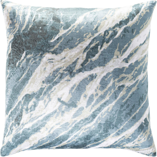 Callisto Pillow - 10066 by Surya in dark green, charcoal. Made from 100% polyester in a unique style.