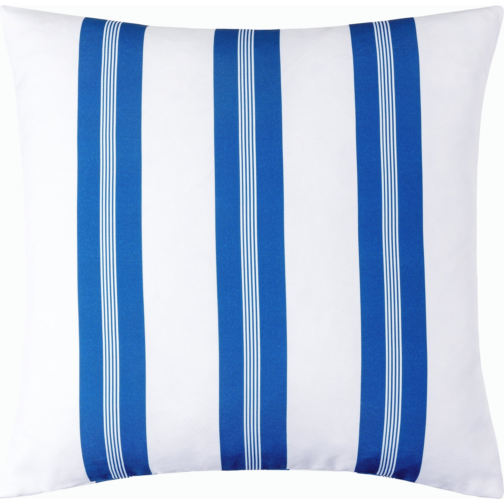 Classic Stripe Pillow - 533903 by Livabliss in white, dark blue. Made from polyester in a modern style.