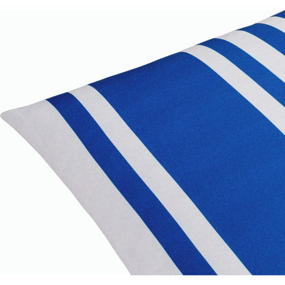 Classic Stripe Pillow - 533898 by Livabliss in off-white, dark blue. Made from polyester in a modern style.