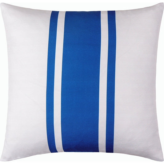 Classic Stripe Pillow - 533888 by Livabliss in off-white, dark blue. Made from polyester in a modern style.