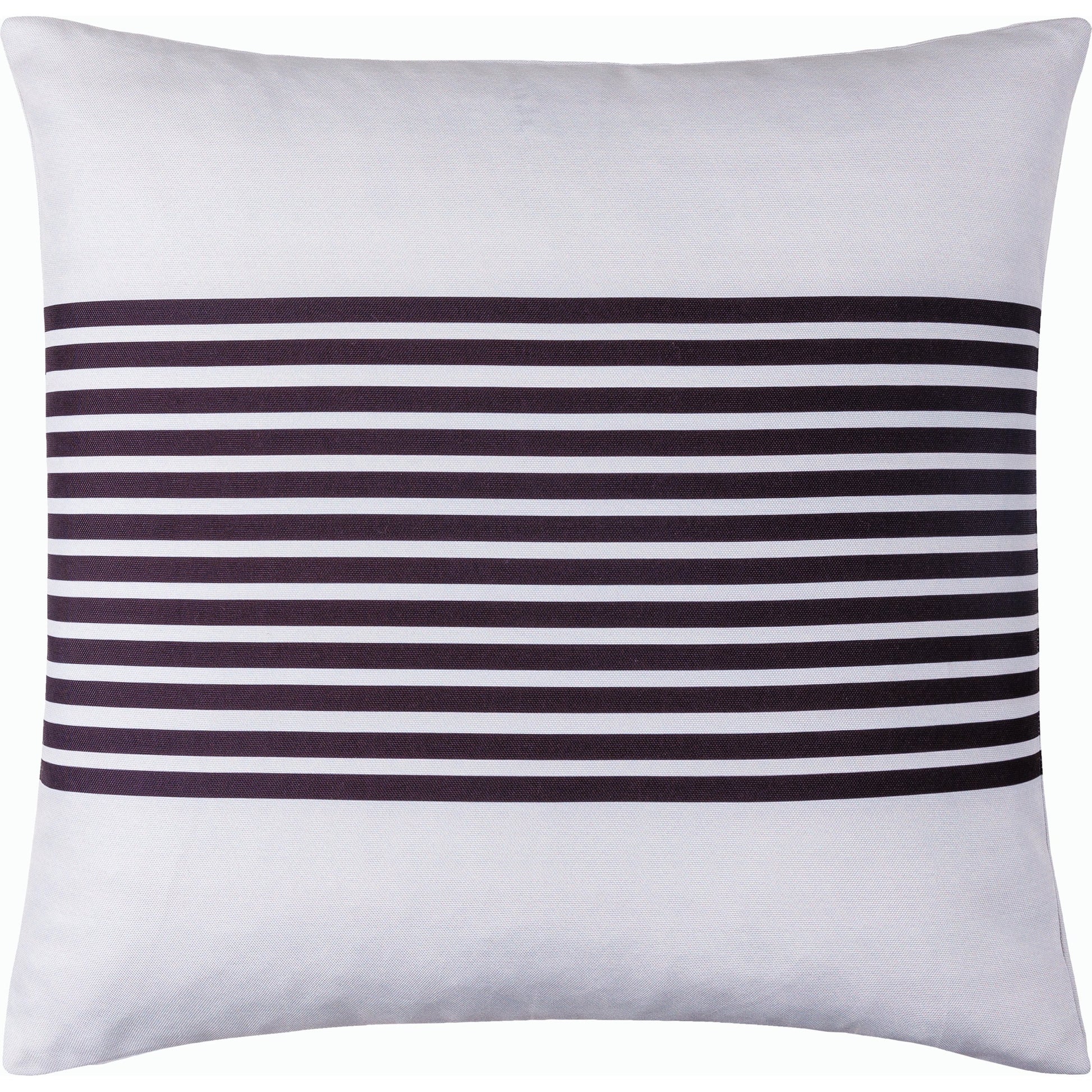 Classic Stripe Pillow - 533913 by Livabliss in off-white, black. Made from polyester in a modern style.