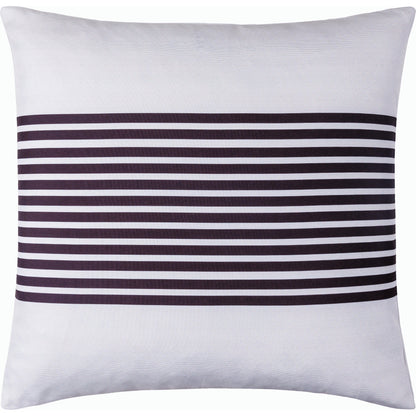 Classic Stripe Pillow - 533913 by Livabliss in off-white, black. Made from polyester in a modern style.
