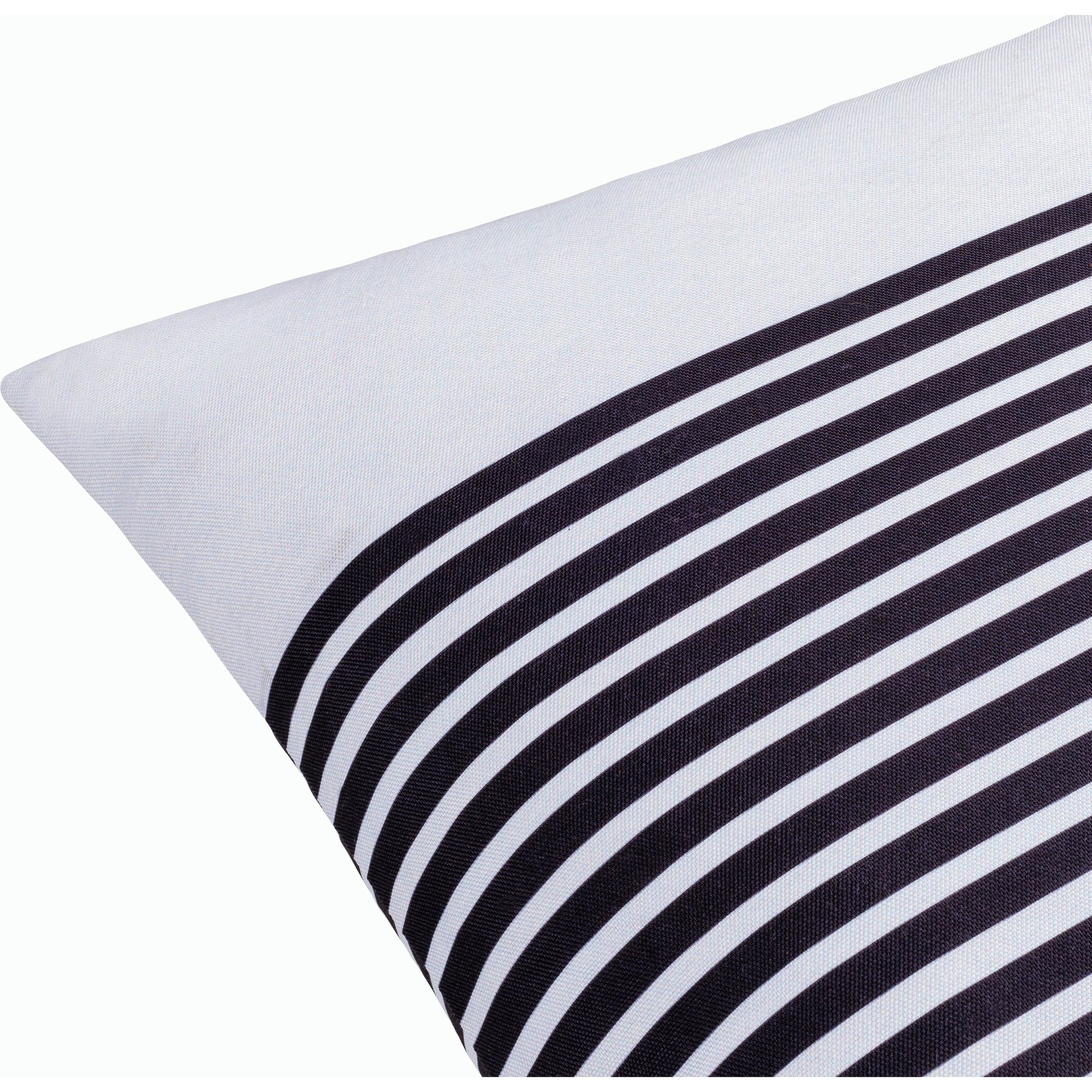 Classic Stripe Pillow - 533913 by Livabliss in off-white, black. Made from polyester in a modern style.