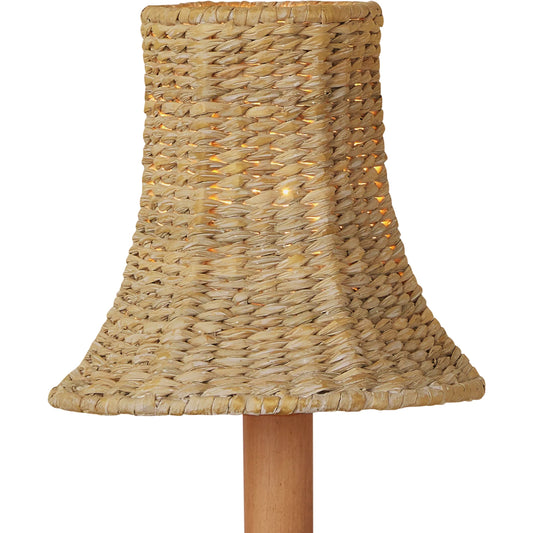 Bell Chandelier Shade by Currey and Company. Made from seagrass in a cottage & farmhouse style.