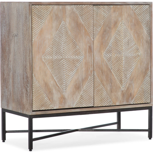 Commerce & Market Two Door Chest by Hooker Furniture in light natural. Made from mango solids, iron in a modern style.