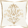 Beige, Ivory / Down Feather / 18" x 18"