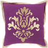 Beige, Plum / Down Feather / 18" x 18"