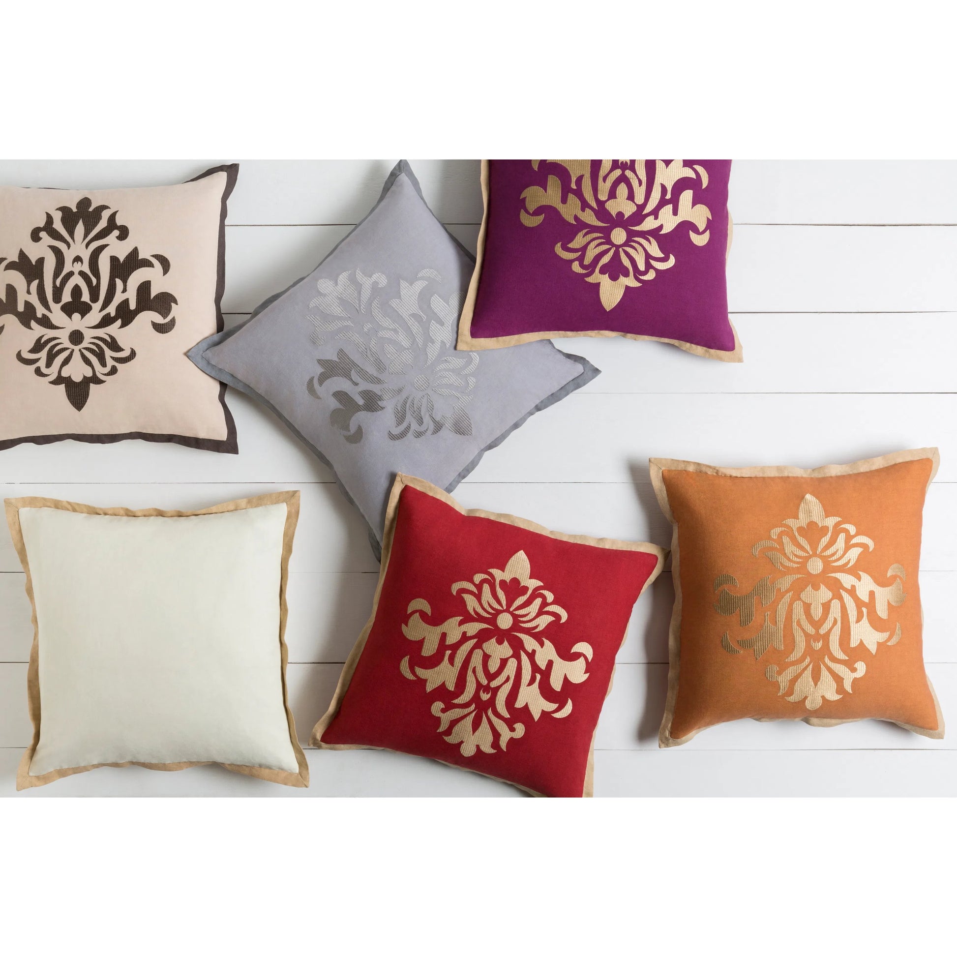 Cosette Pillow - 25078 by Surya. Made from 100% linen in a transitional style.