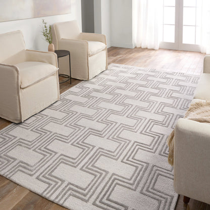 City CT122 Rug by Jaipur Living in gray. Made from 60% wool 40% viscose in a unique style.
