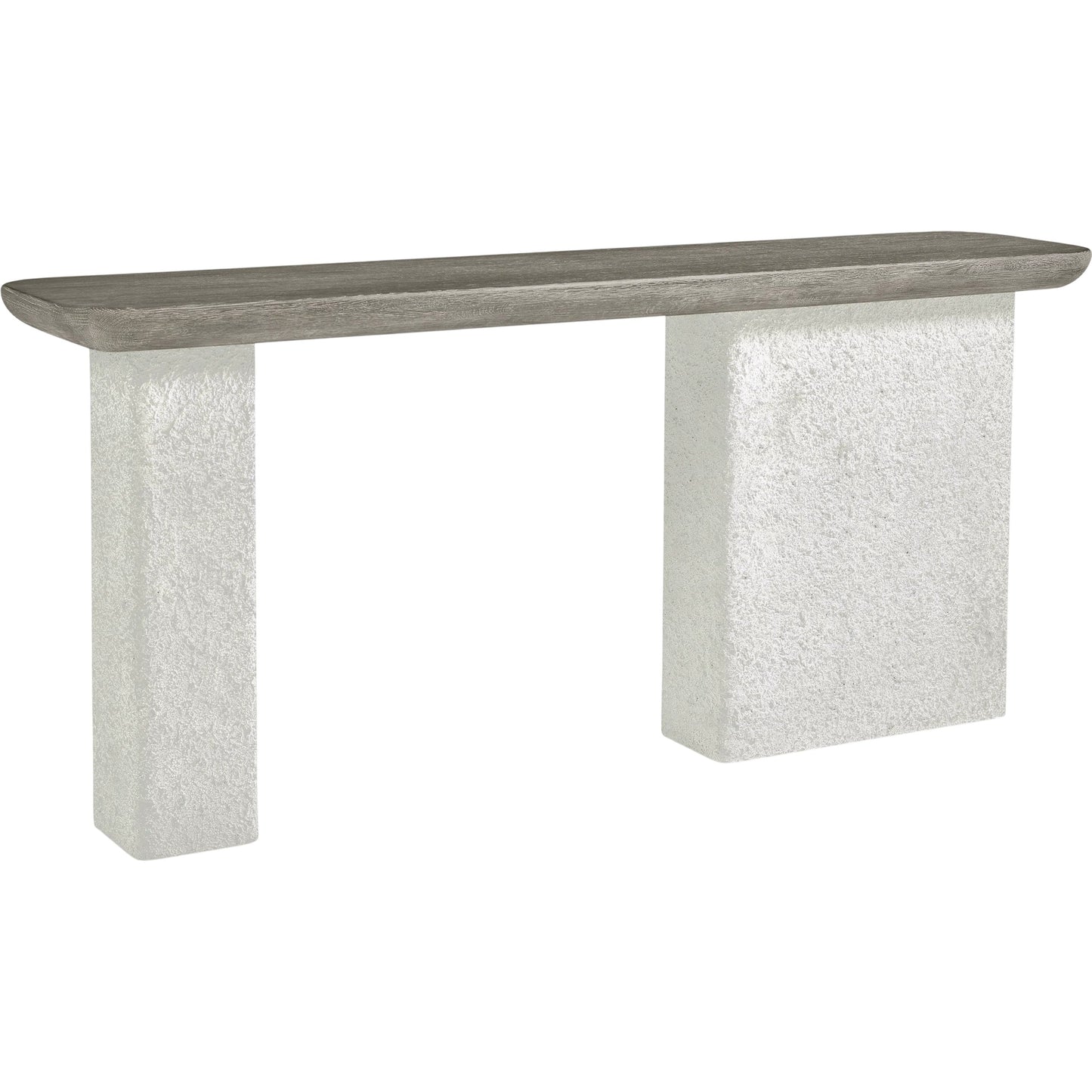 000 SI-2534114 | Primary Silo | Monolith Console Table by Bernhardt in brown. Made from wood, faux stone, resin in a unique style.