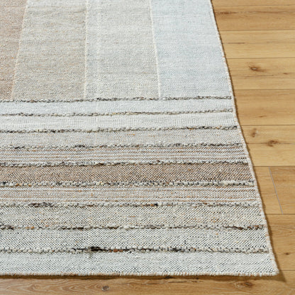 Celtic Rug - 537453 by Surya in ash, khaki, metallic - silver, sage. Made from wool in a unique style.