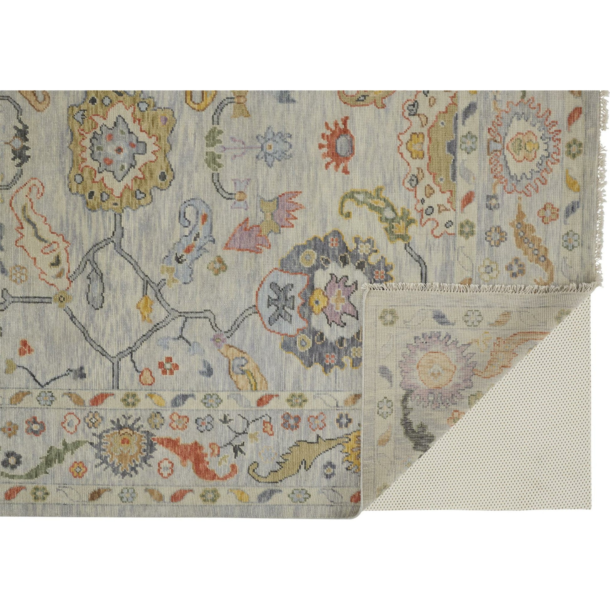 Karina Traditional Persian Rug - 6793F by Feizy in gray, yellow, red. Made from wool in a unique style.