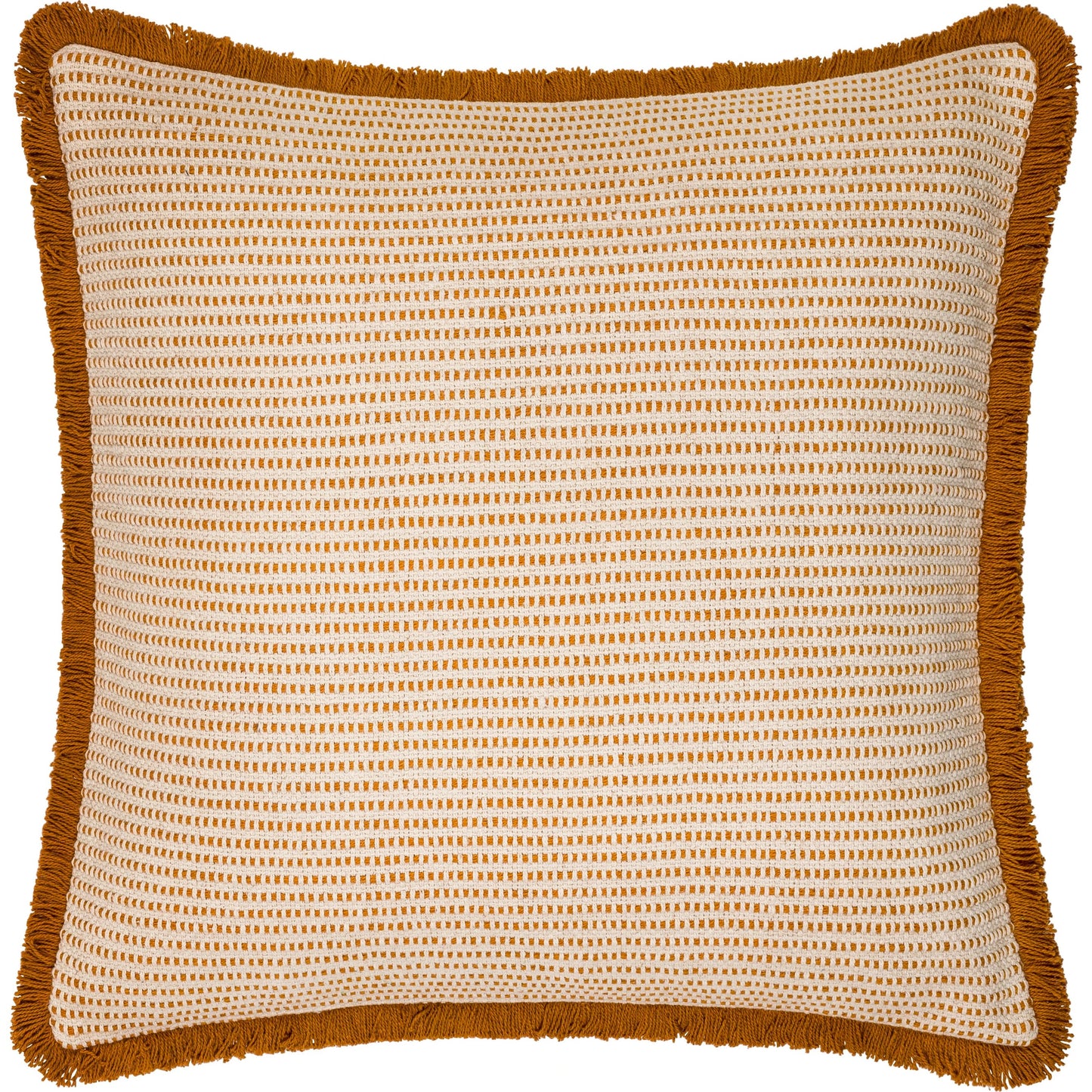 001 SI-2047752,SI-2047753 | Primary Silo | Cotton Fringe Pillow Cover - 31965 by Livabliss in pearl, ash, off-white, sepia, camel, light brown, khaki. Made from front: 100% cotton, back: 100% cotton in a cottage & farmhouse style.