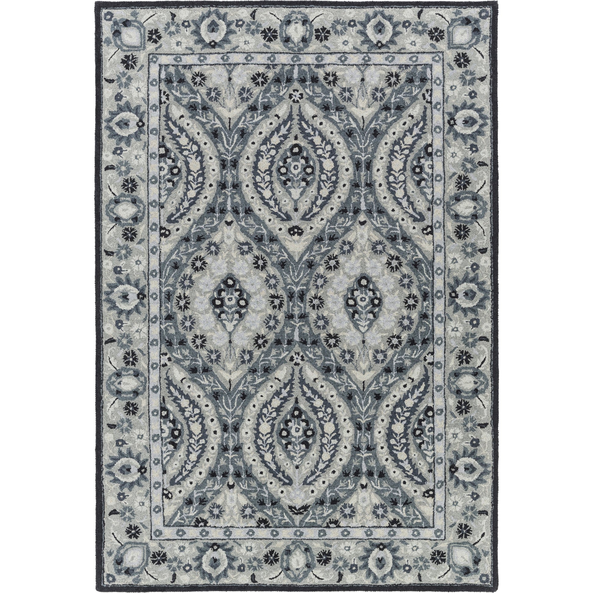 CTL-2009 Rug by Surya in slate, dark blue, ink blue, light gray. Made from 100% wool in a unique style.