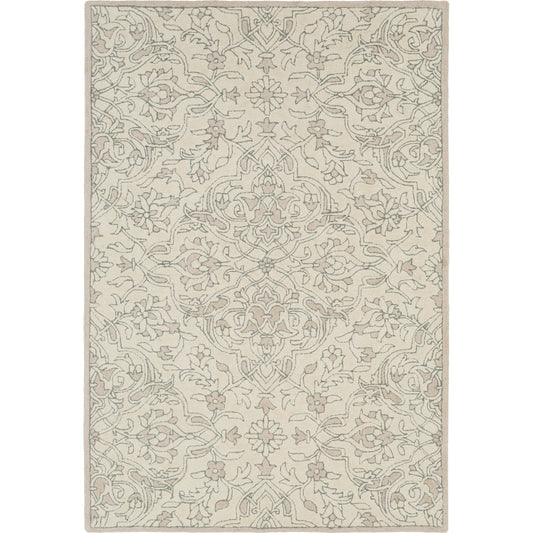 Castille Rug - 21140 by Surya in sage, medium gray, ivory. Made from 100% wool in a unique style.