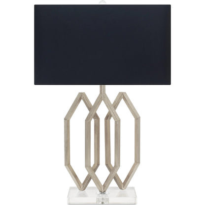 Prescott Table Lamp by Couture Lamps. Made from metal, optic crystal, linen in a unique style.