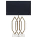Prescott Table Lamp by Couture Lamps. Made from metal, optic crystal, linen in a unique style.