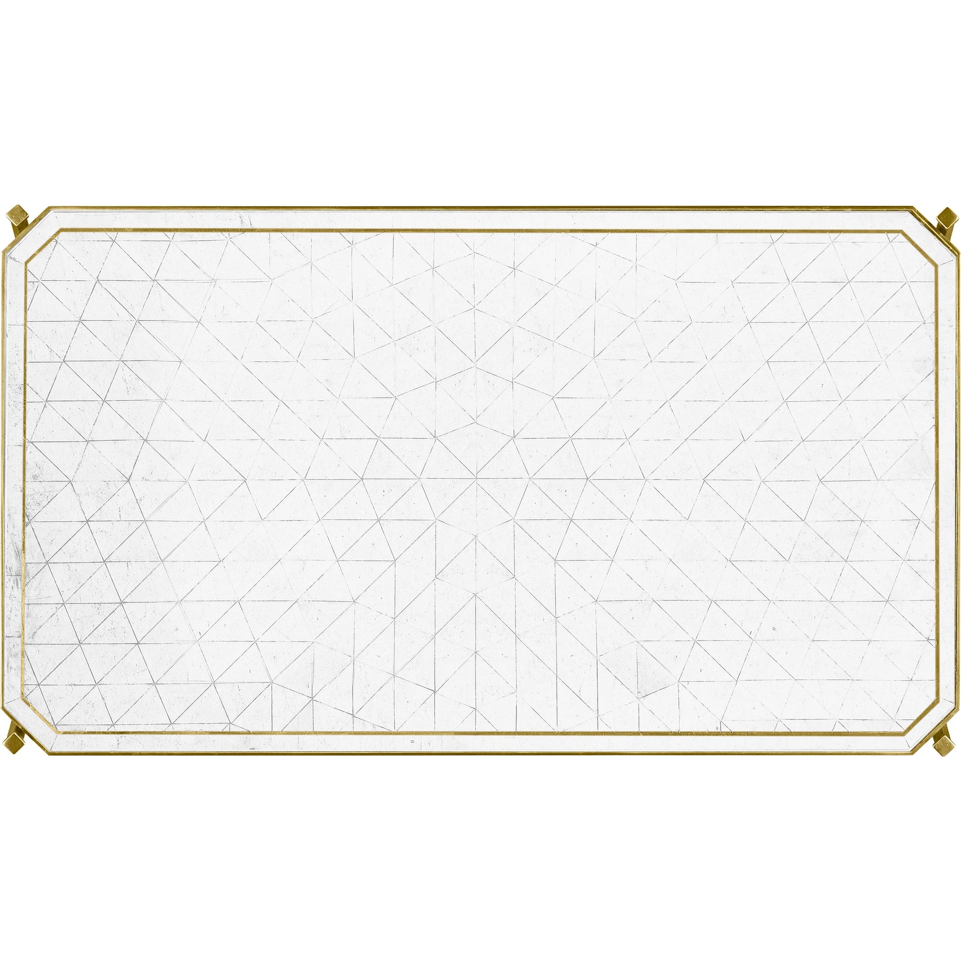Luxe Cocktail Table by Jonathan Charles in gold and gilded iron. Made from iron in a modern style.