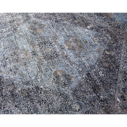 Sarrant Transitional Rug - 3963F by Feizy in gray, silver, ivory. Made from viscose, polyester in a unique style.