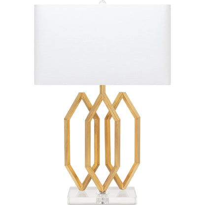 Prescott Table Lamp by Couture Lamps. Made from metal, optic crystal, linen in a unique style.