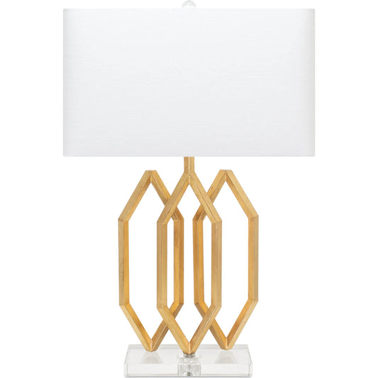 Prescott Table Lamp by Couture Lamps. Made from metal, optic crystal, linen in a unique style.