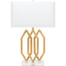 Prescott Table Lamp by Couture Lamps. Made from metal, optic crystal, linen in a unique style.